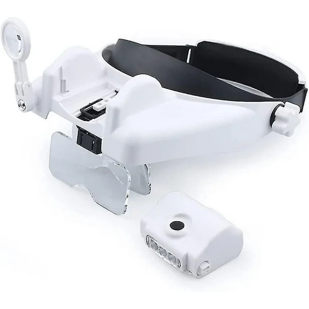 Lupa con Soporte para Cabeza Bateria Recargable