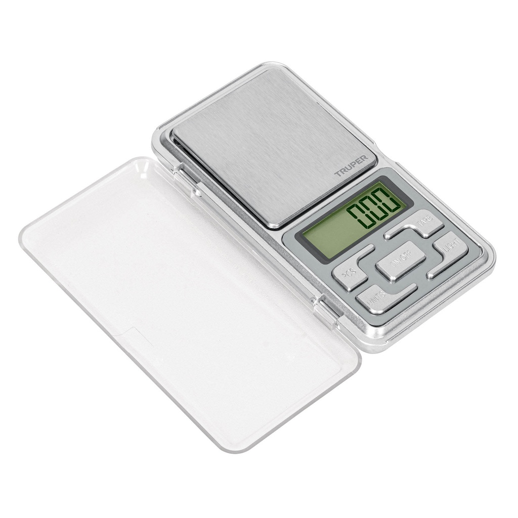 BASE-05J Balanza Electrónica de Bolsillo, 500gr, TRUPER