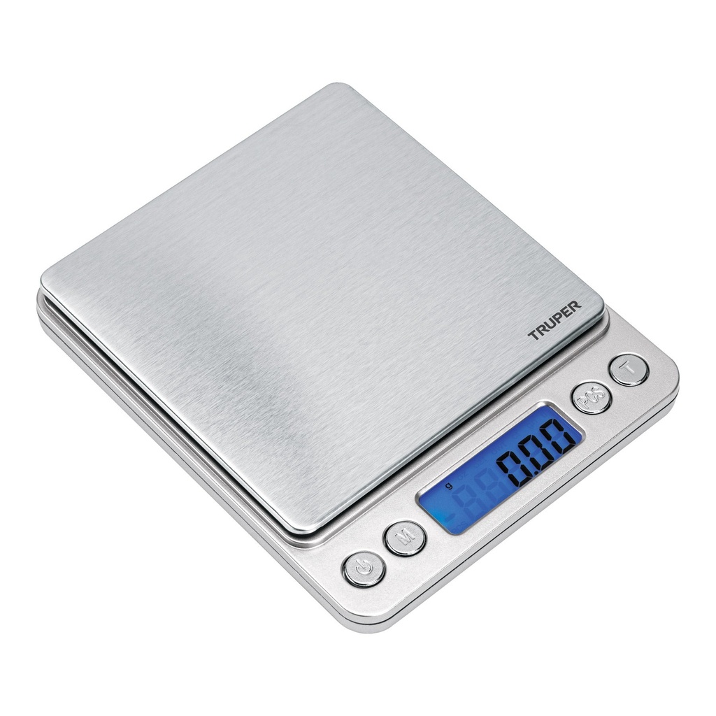 BASE-05B Bascula Digital de 0.01gr de Precisión de Bolsillo hasta 500 gr, TRUPER