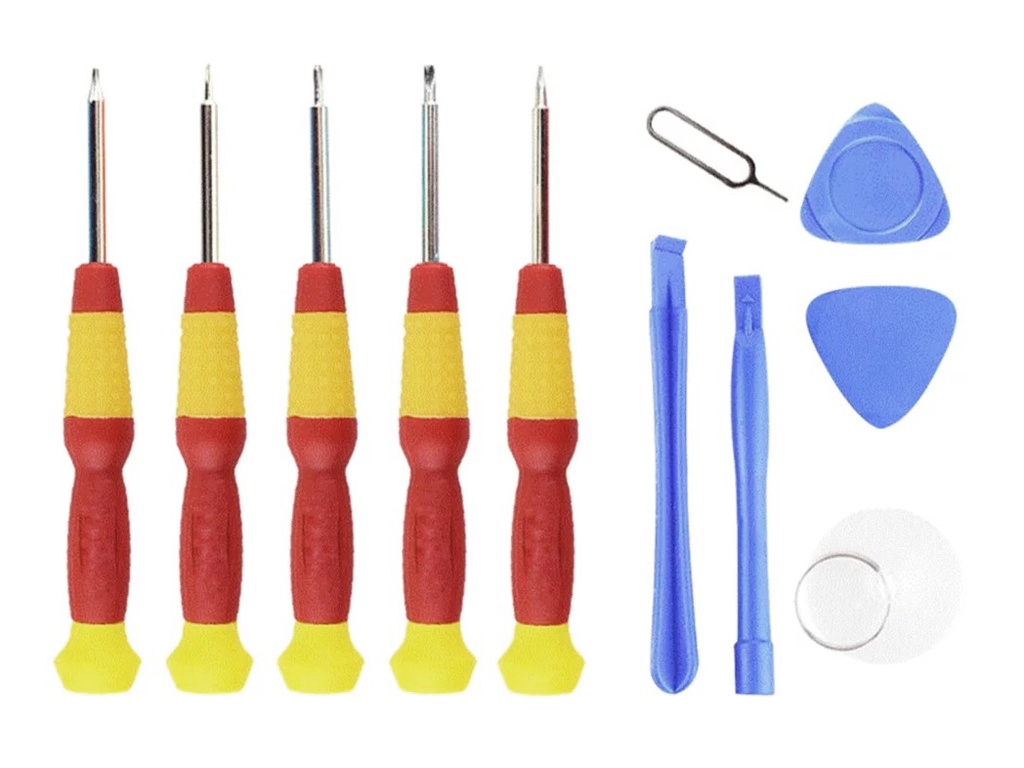 Kit de Herramientas de Apertura de Pantallas de Telefonos Moviles 11 en 1, Destornillador, Paleta, ETC.