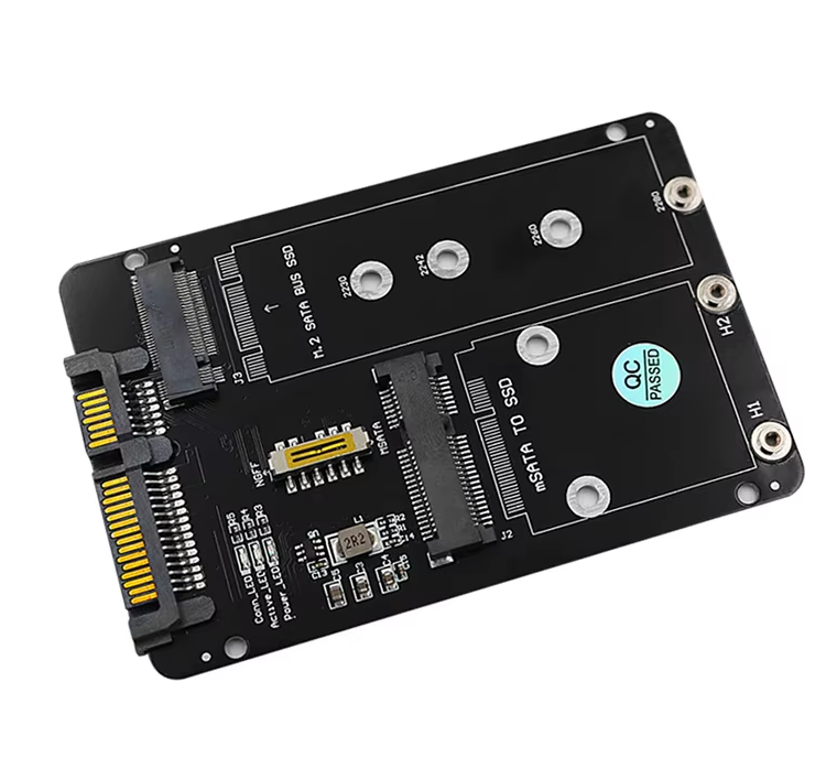 SSD-M2 Adaptador de SSD M.2 NGFF o MSATA a SATA 3.0 2.5"