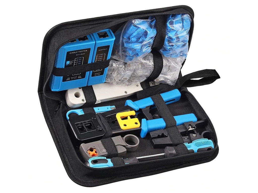 KIT Herramientas P/Instalación de Redes, Set Mantenimiento de Redes LAN