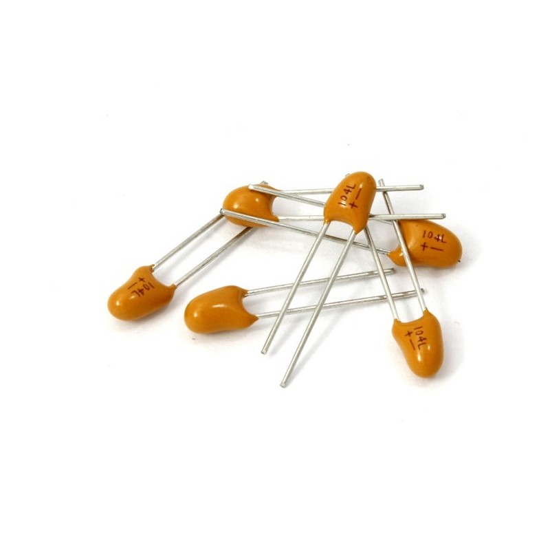 CONDENSADOR DE TANTALIO 100NF 50V
