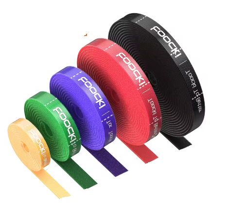 Velcro de Nylon para Ordenar Rollo de 5mt 