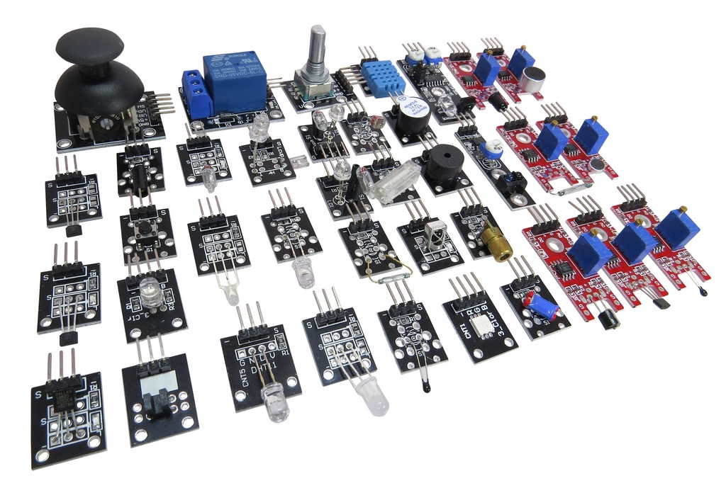 HW-A017 Kit de Sensores 37 en 1 para Arduino - en Caja Plástica