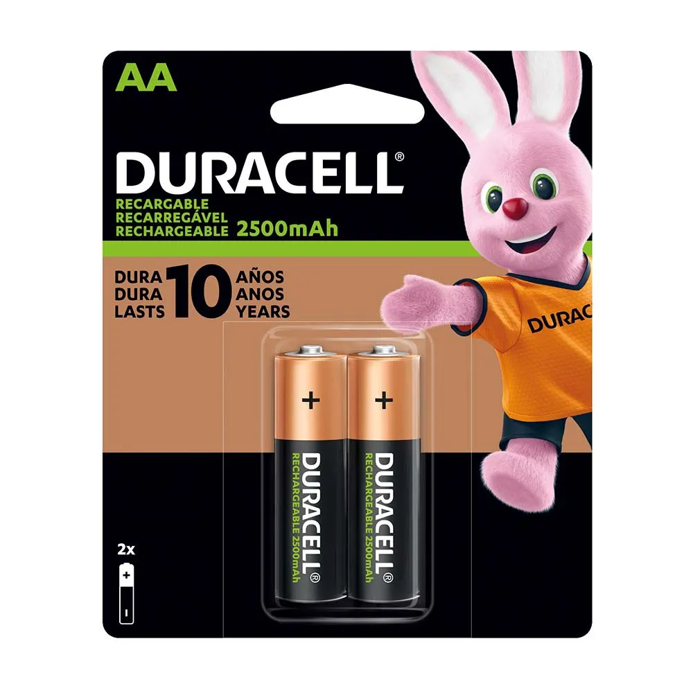 Pila Recargable AA x2 Duracell