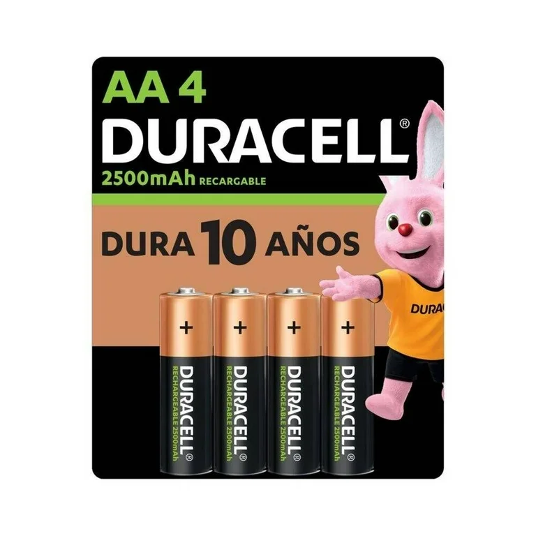 Pila Recargable AA x4 Duracell