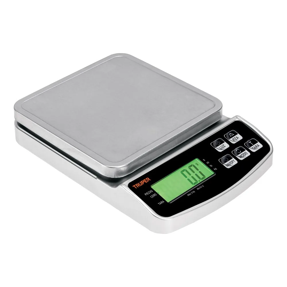 Báscula Balanza Digital de Precisión, 3kg, TRUPER 102317