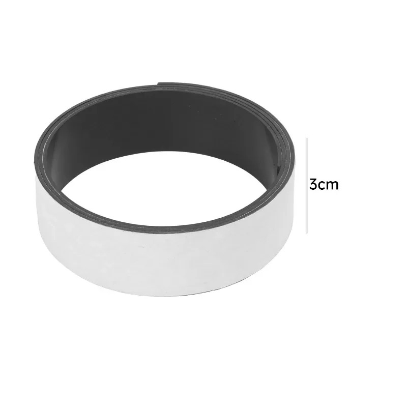 Cinta Magnetica 1.5mm de Grosor, Imán Adhesivo 30mm x 1mt 