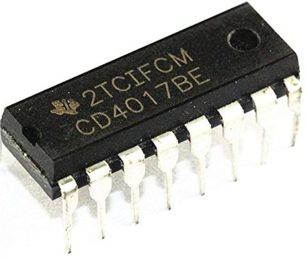 CD4017 Divisor/Contador de Cada DIP 16 Circuito