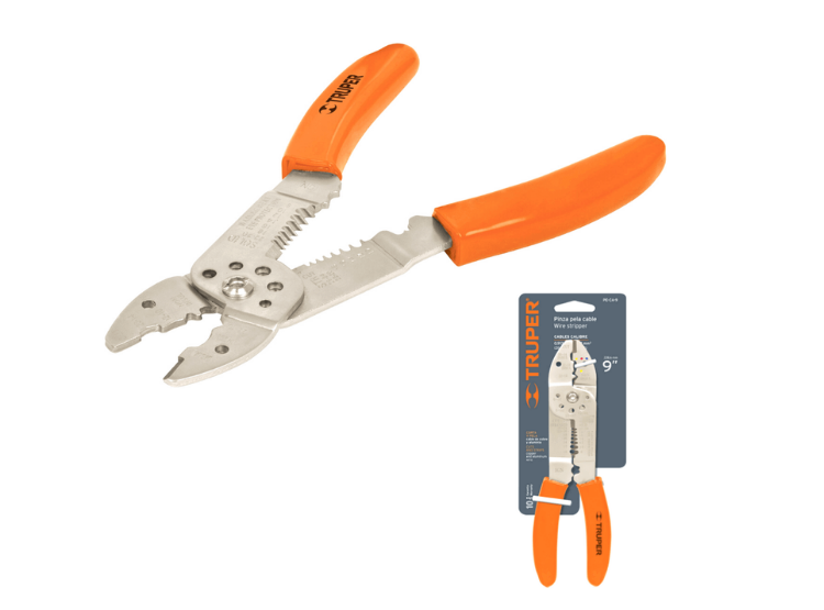 PE-CA-9 Alicate 9" Pela Cables 26 a 10 AWG, TRUPER 17353 