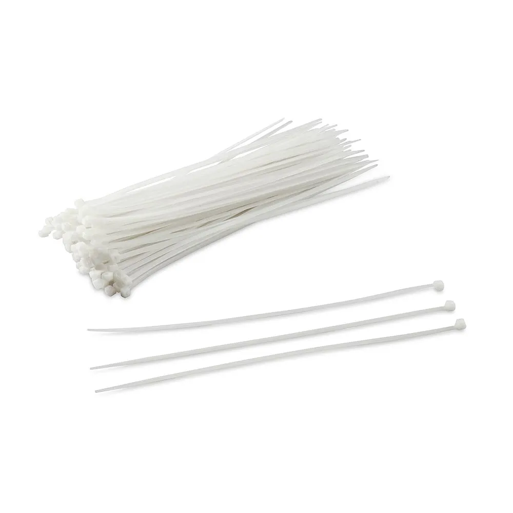 Cintillo 3mm 15cm Blanco Bolsa 100pcs