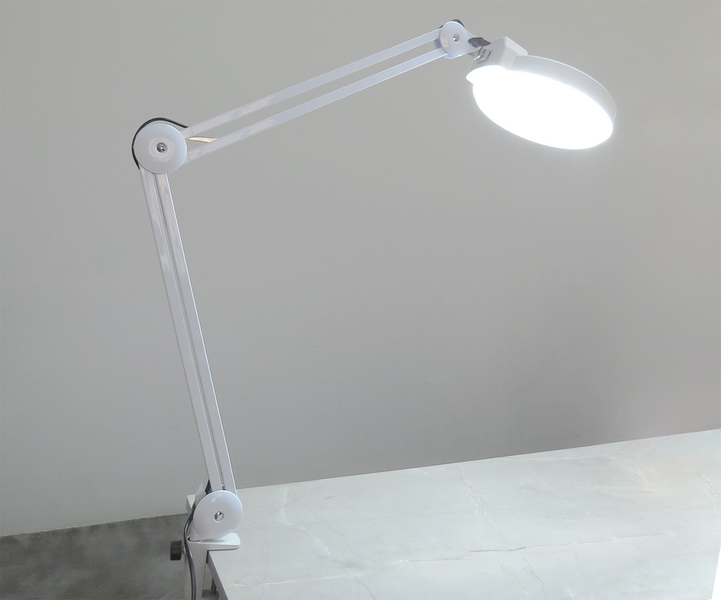 Lampara de Escritorio con Brazo Plegable y Luz de 24 Watts 52cm+52cm con Dimmer