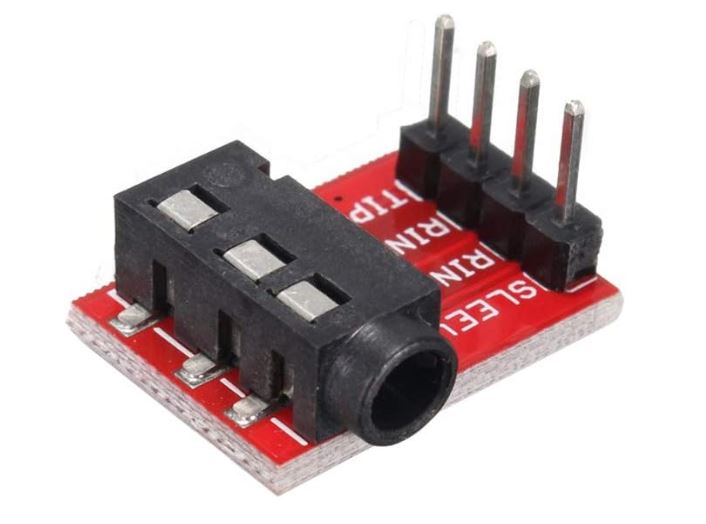 TR-3.5 Modulo Conector de Audio de 3,5mm, Conector para Auriculares, MP3 