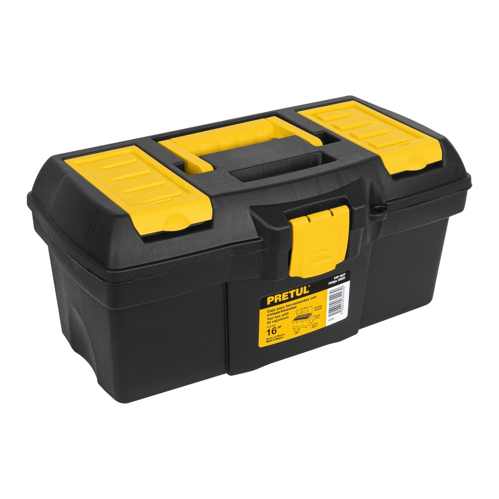 Caja para Herramienta de 16" con Compartimentos, Pretul 20603