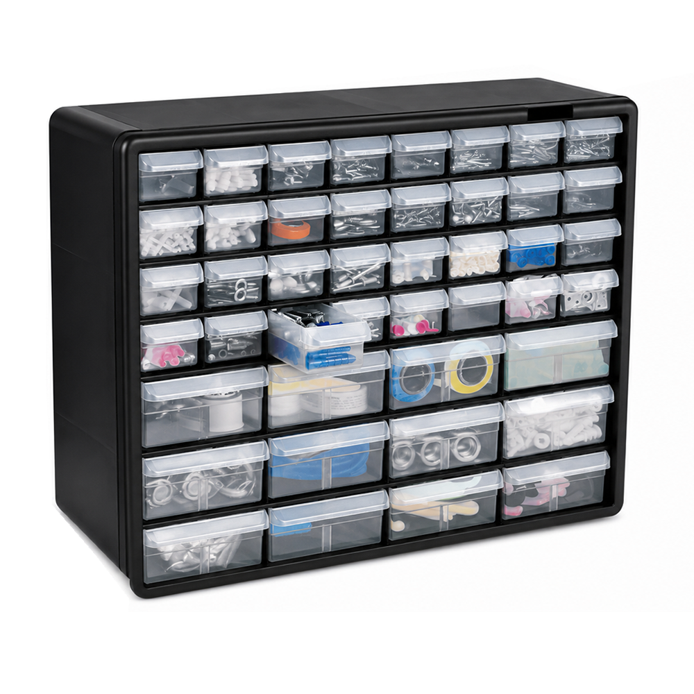  ORG-44 Organizador Gavetero de 7 Niveles con 44 Gavetas, TRUPER