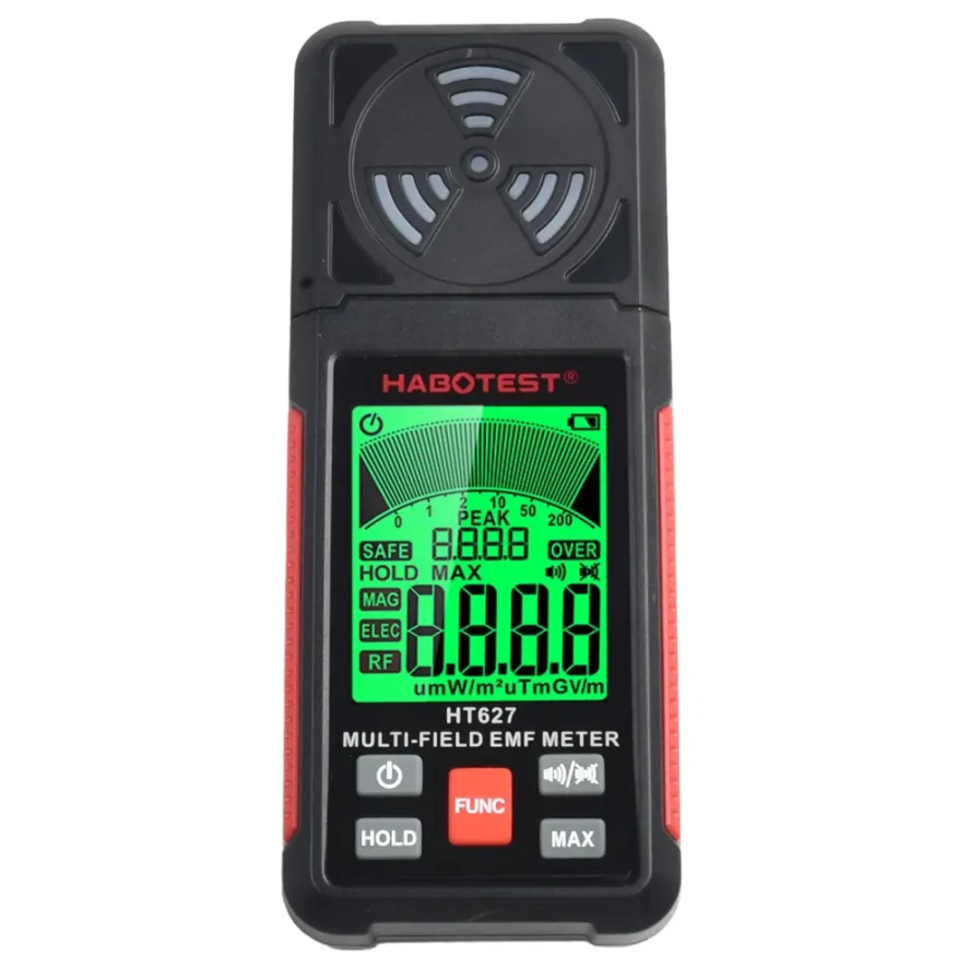 HT627 Detector de Radiación de Campo Electromagnético, Medidor EMF HABOTEST 