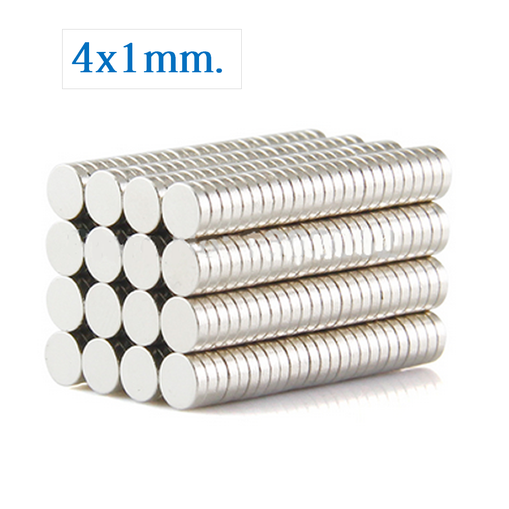 Iman de Neodimio Circular de 4mm x 1mm