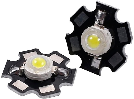 Led Luxeon de 3 Watt Amarillo con Disipador 