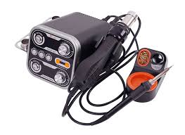 Estacion de Soldar y Pistola Aire Caliente Profesional Triangel 760W