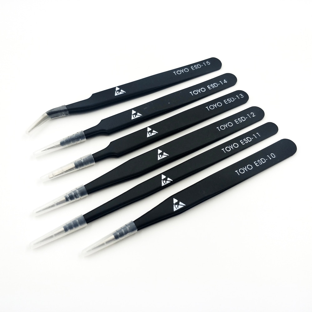 Pinza Anti-Magnetica de Punta Fina Anti-Estatica Toyo