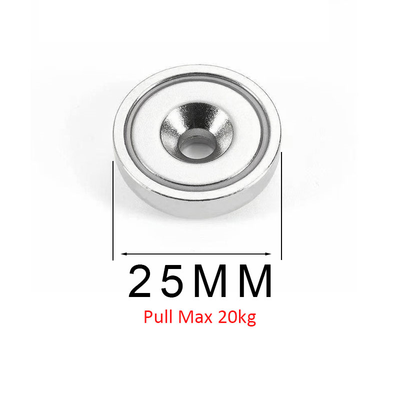 Fuerte Imán de Neodimio Pesca con Agujero 13Kg 