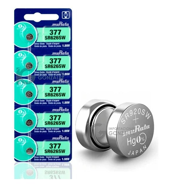 Pila Murata 377 SR626SW 1.55v Boton