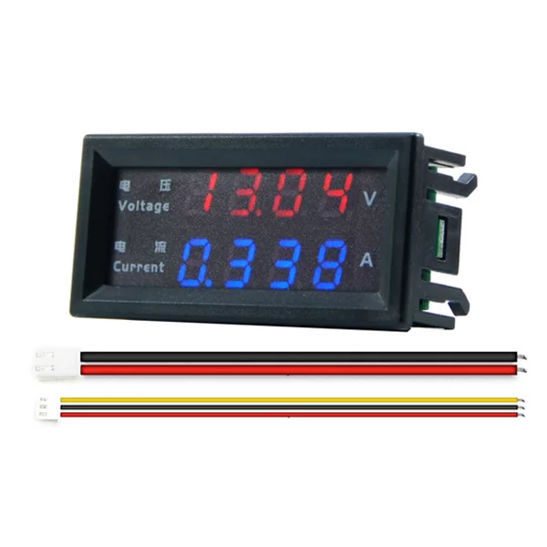 Voltimetro Amperímetro DC 200V 10 AMP 4 Digitos 