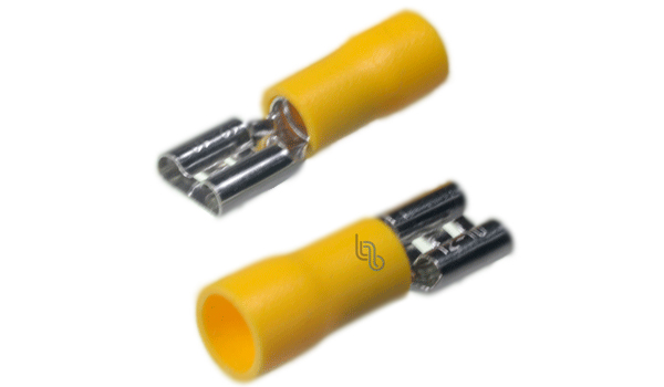 Terminal Hembra Pre Aislado D6.3mm AWG12-10