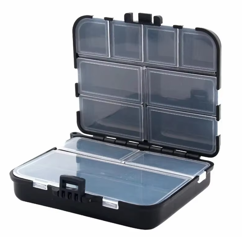 Caja Organizadora Doble de 12 Div Negra 