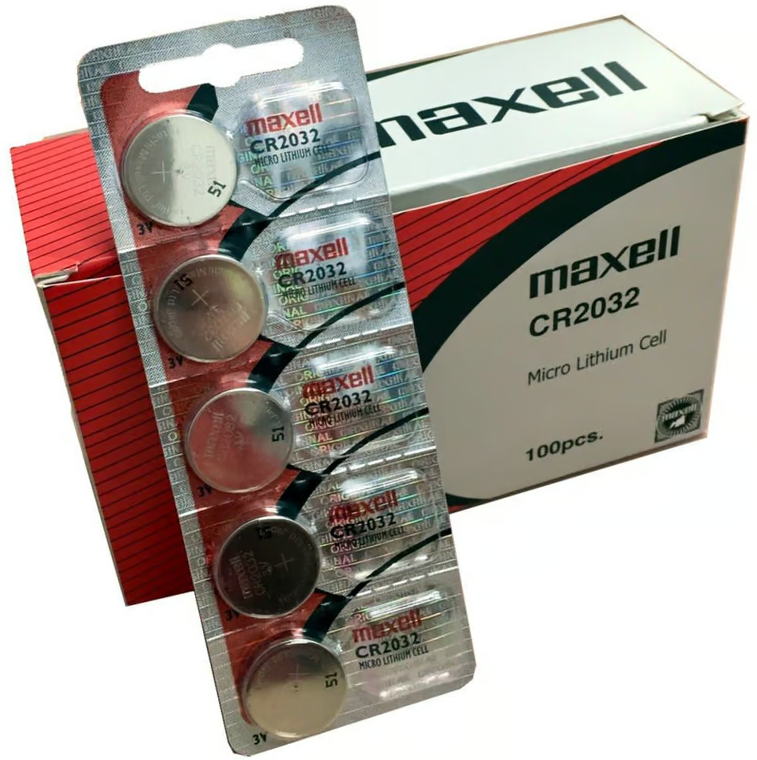 Bateria de Litio Boton 3V. CR2032 Caja x 100 MAXELL