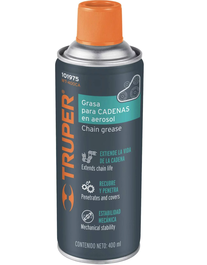 WT-400CA Lubricante de Cadenas en Aerosol 400 ml, Truper 101975