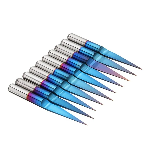 Fresa 25 Grados * 0.1mm Carburo de Tungsteno Forma "V" x10pcs