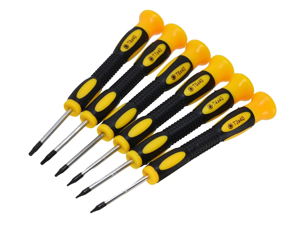 Set de 6 Destornilladores de Precisión Hexagonales Diferentes tamaños