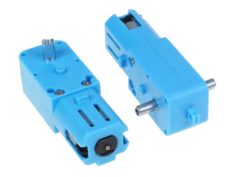 Motor Azul con Reductor 90:1 110 RPM para Robótica de 3 a 6VDC