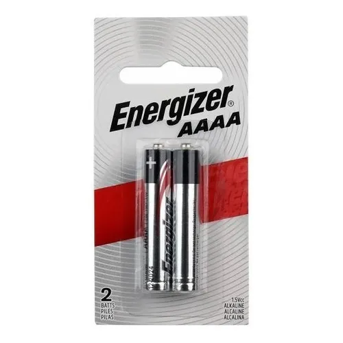 Pila Alcalina Energizer AAAA (4A) 1.5V Pack x 2 Unid.
