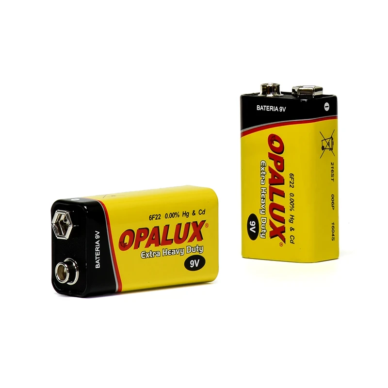Batería Tipo 6F22 9V Mercurio & Cadmio (Hg & Cd)