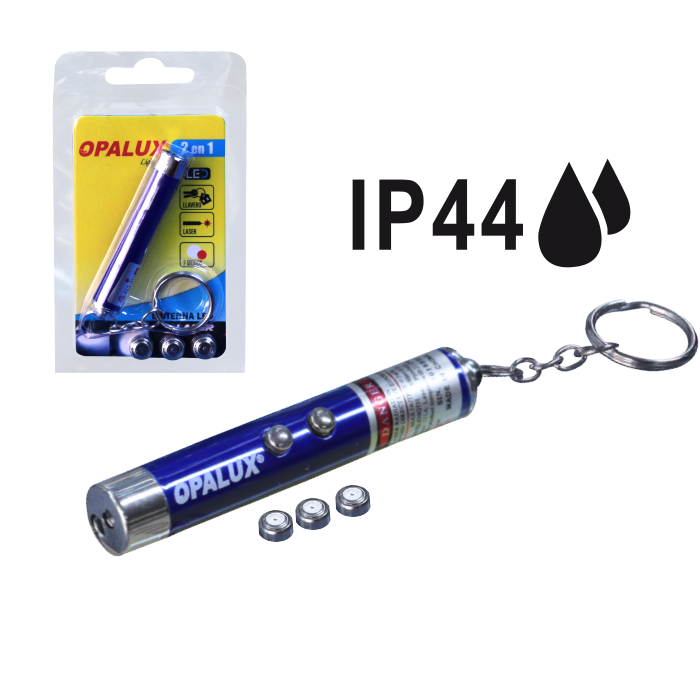 Puntero Laser 2 En 1 Con Linterna Llavero