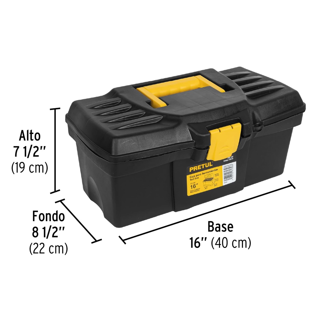Caja para Herramienta de 16", Pretul 20532