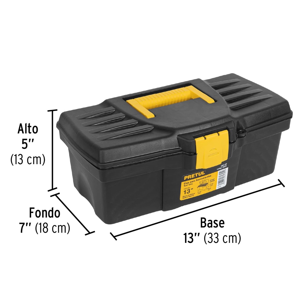 Caja para Herramienta de 13", Pretul 20531