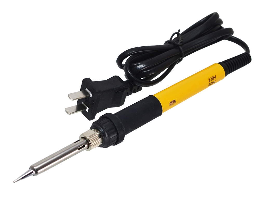 Cautin de 60 Watts 220VAC para Soldar con Estaño, Enchufe americano