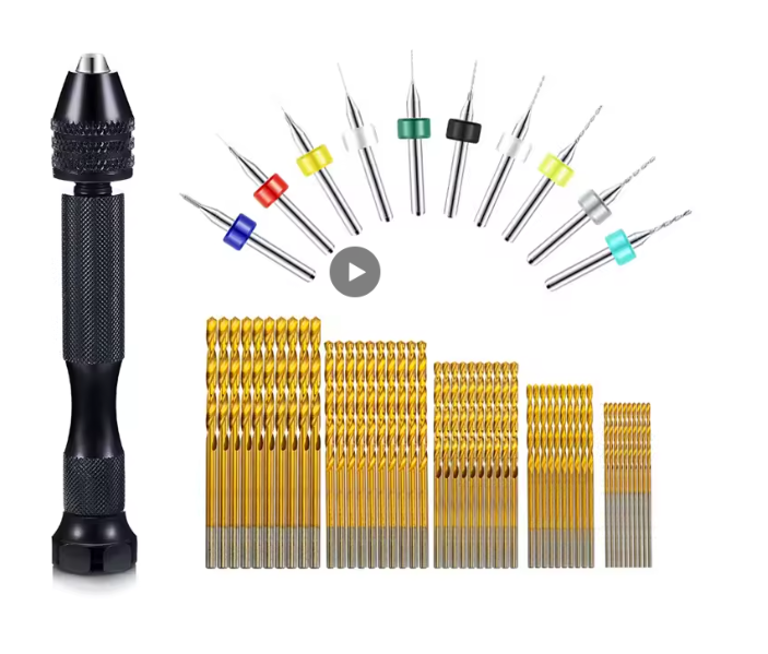Taladro de Mano con Kit de 60 Brocas