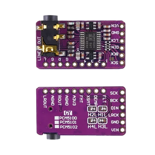 Modulo de Decodificación DAC de Audio Aigital I2S PCM5102