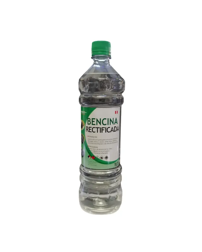 Bencina Rectificada Frasco por 250 ml.