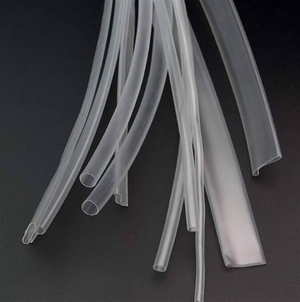 1 Metro Manga, Tubo Termorectractil de 4 mm Transparente (2:1)  