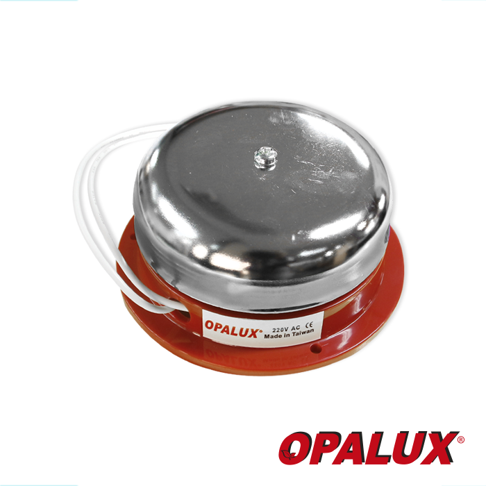Timbre Industrial Redondo "OPALUX" de Metal 4"