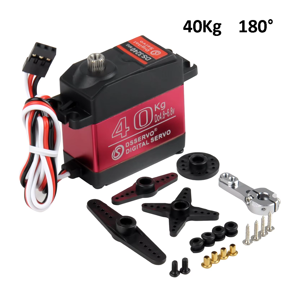 Servo Digital RC DS3240 40Kg, Resistente al Agua de 180 Grados, Engranaje Metálico 