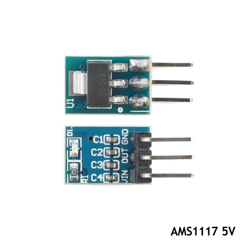 AMS1117-5.0V Modulo Regulador de Voltaje AMS1117 – Salida Estable 5.0 V 