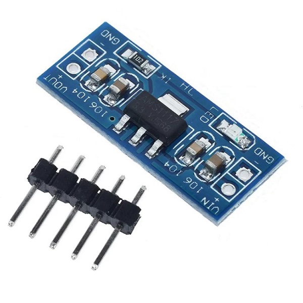 AMS1117-3.3V-4P Modulo Regulador de Voltaje AMS1117 – Salida Estable 3.3 V   