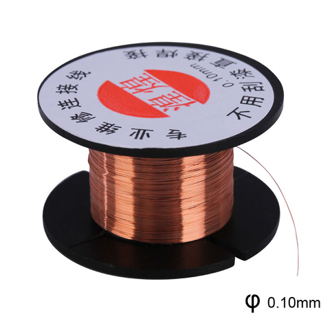 Alambre de Microsoldadura de Cobre Aislado 0,1 mm, 10mtpara Reparación de PCB
